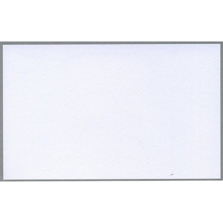 Carte remerciement décès blanche avec cadre gris de 2mm et ajout possible photo Buromac 670.012